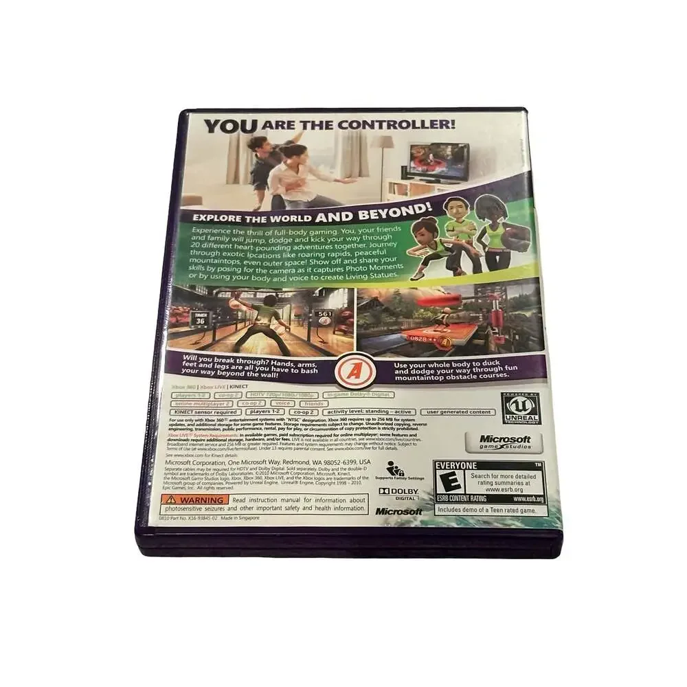 Kinect Adventures! Xbox 360 Game Complete with Case and Manual (CIB)